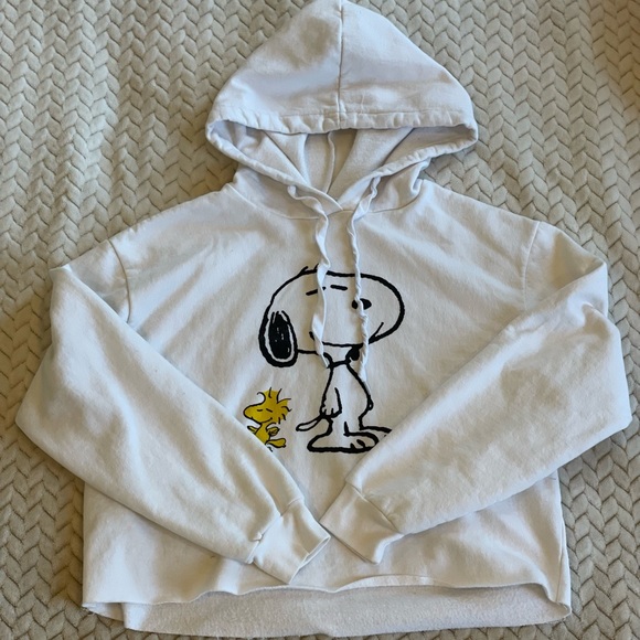 Peanuts Jackets & Coats Peanuts Cropped Hoodie Poshmark